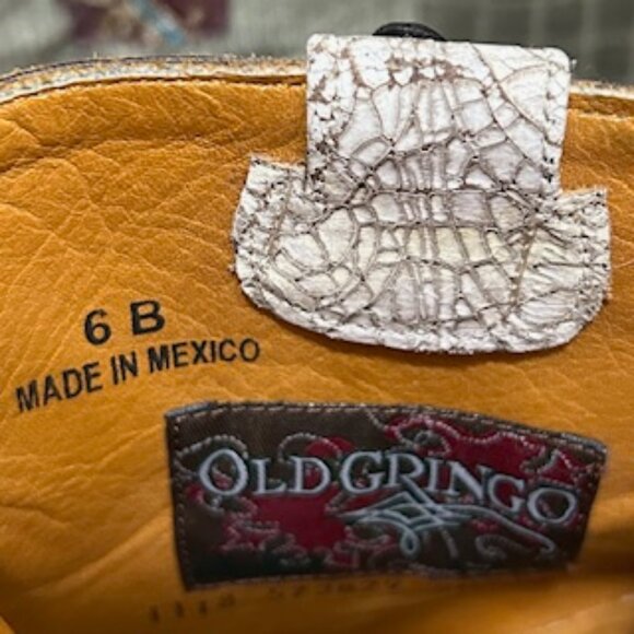 OLD GRINGO GALENA 6" TAHOMA-ROUTE 66 KAKI/WHITE SZ 6.B - Picture 13 of 16
